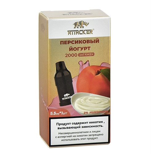 Картридж Attacker K-One 8000 Персиковый Йогурт